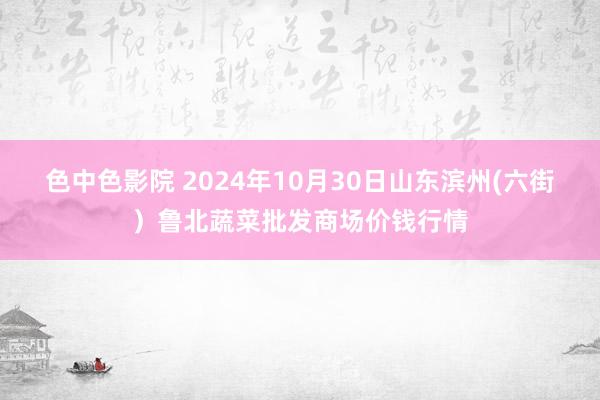 色中色影院 2024年10月30日山东滨州(六街)鲁北蔬菜批发商场价钱行情