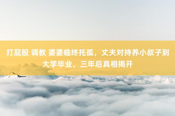 打屁股 调教 婆婆临终托孤，丈夫对持养小叔子到大学毕业，三年后真相揭开