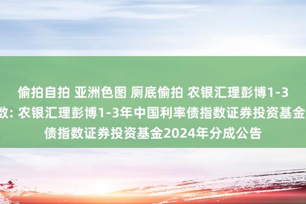 偷拍自拍 亚洲色图 厕底偷拍 农银汇理彭博1-3年中国利率债指数: 农银汇理彭博1-3年中国利率债指数证券投资基金2024年分成公告
