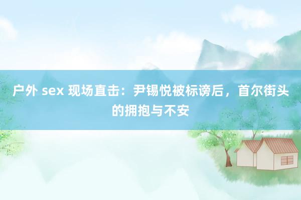 户外 sex 现场直击：尹锡悦被标谤后，首尔街头的拥抱与不安