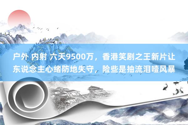 户外 内射 六天9500万，香港笑剧之王新片让东说念主心绪防地失守，险些是抽流泪噎风暴