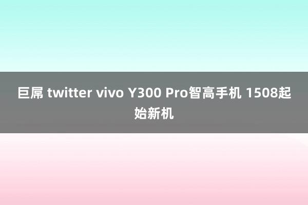 巨屌 twitter vivo Y300 Pro智高手机 1508起始新机