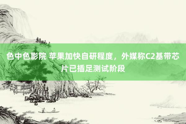 色中色影院 苹果加快自研程度，外媒称C2基带芯片已插足测试阶段