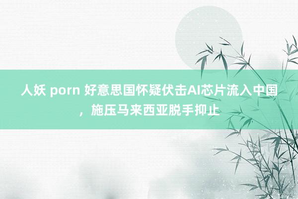 人妖 porn 好意思国怀疑伏击AI芯片流入中国，施压马来西亚脱手抑止