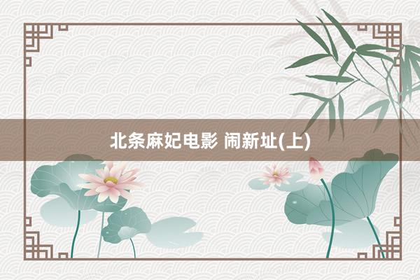 北条麻妃电影 闹新址(上)