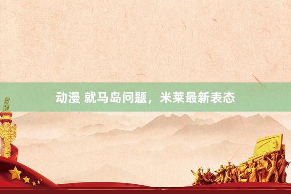动漫 就马岛问题，米莱最新表态