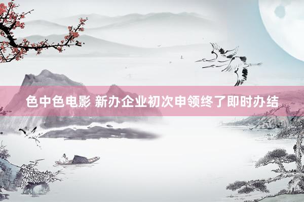色中色电影 新办企业初次申领终了即时办结