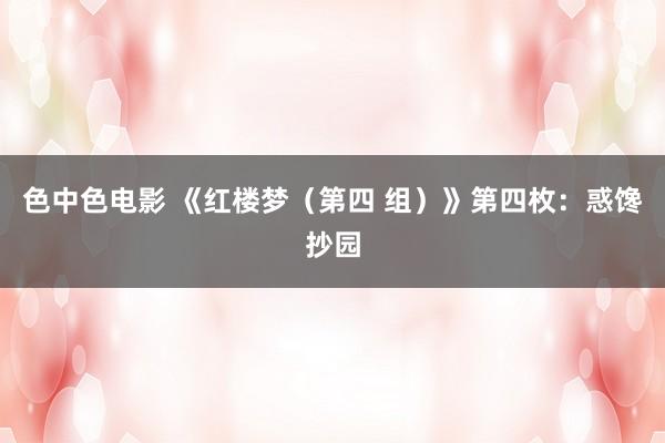 色中色电影 《红楼梦（第四 组）》第四枚：惑馋抄园