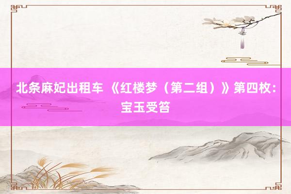 北条麻妃出租车 《红楼梦（第二组）》第四枚：宝玉受笞