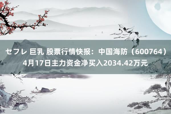 セフレ 巨乳 股票行情快报：中国海防（600764）4月17日主力资金净买入2034.42万元