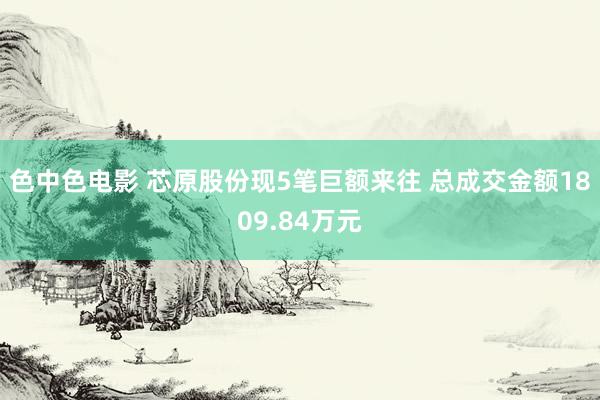 色中色电影 芯原股份现5笔巨额来往 总成交金额1809.84万元