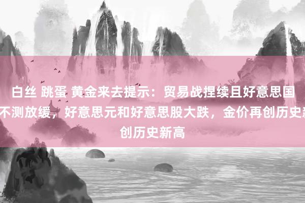 白丝 跳蛋 黄金来去提示：贸易战捏续且好意思国CPI不测放缓，好意思元和好意思股大跌，金价再创历史新高