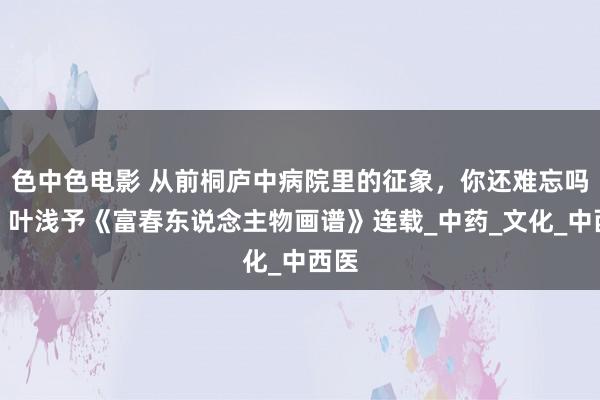 色中色电影 从前桐庐中病院里的征象，你还难忘吗？丨叶浅予《富春东说念主物画谱》连载_中药_文化_中西医